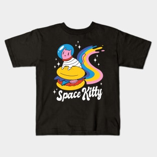 Space Cat Burger Kids T-Shirt